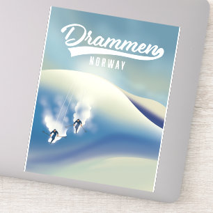 Drammen Norway Skipposter Aufkleber