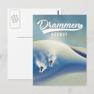 Drammen Norway Skipposter Postkarte