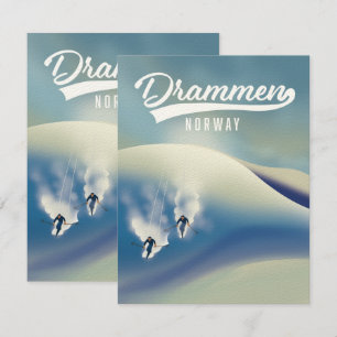Drammen Norwegen Skiposter