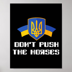 Dräng die Pferde nicht Ukraine Boxen Poster