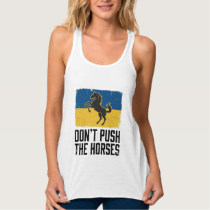 Dräng die Pferde nicht Vintage Pferd Tank Top