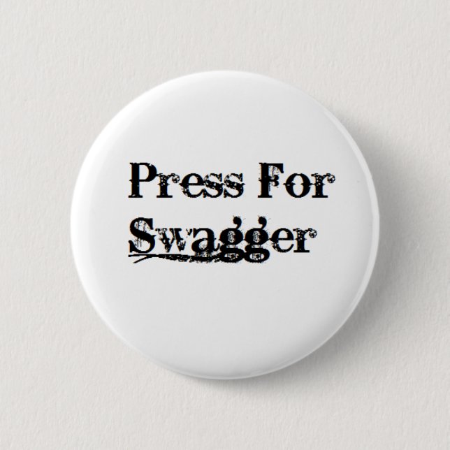 Drängen Sie auf Prahlerei-Knopf Button (Vorderseite)