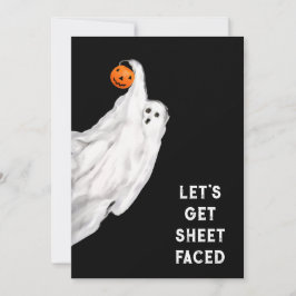 Drank Funny Adult Halloween Ghost Party Einladung