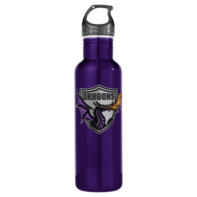 Draons Hockey Logo Stainless Steel Water Flasche Edelstahlflasche (Vorderseite)
