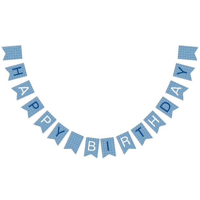 Drapeau à soute blanc et bleu Motif (Tout)