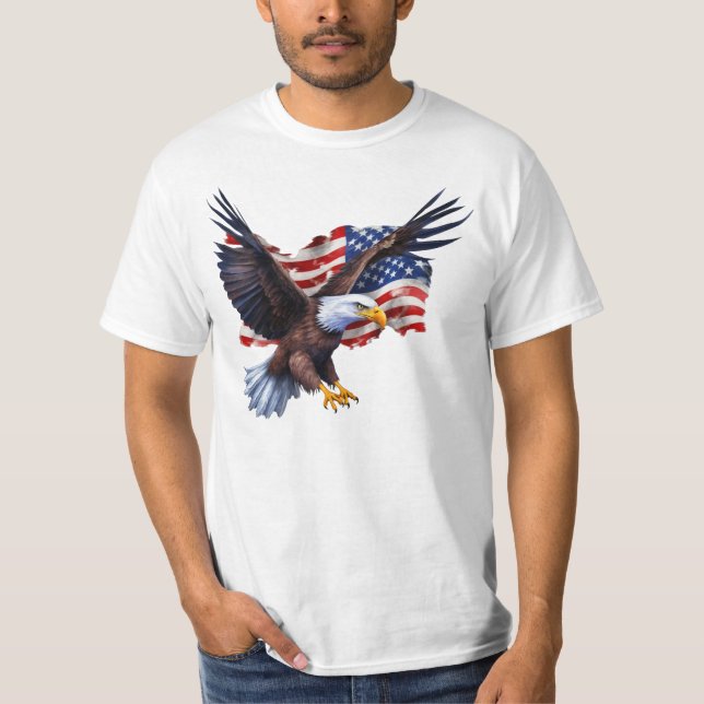 Drapeau/Aigle - T-shirt (Devant)