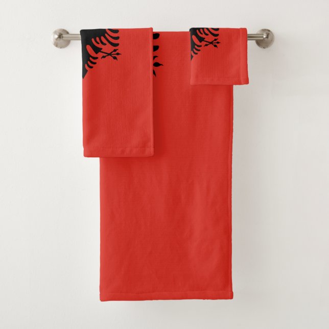 Drapeau albanais (En situation)