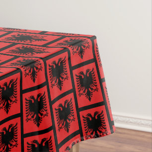 Drapeau albanais et nappe à manger albanaise/déc