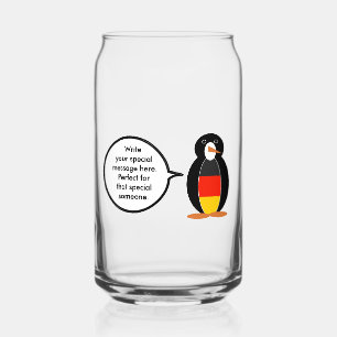 Drapeau allemand Ms Penguin personnalisé parlant