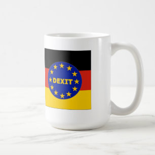 Drapeau allemand Mug Distance de l'UE