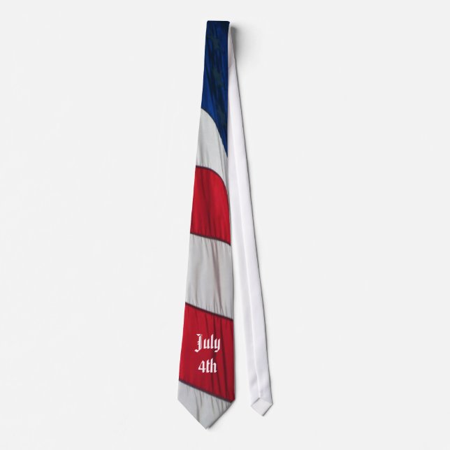 Drapeau américain - 4 juillet Cravate (Devant)