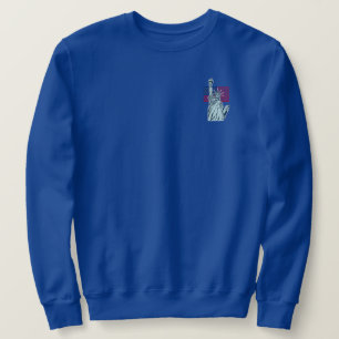 Drapeau américain avec Lady Liberty Sweatshirt
