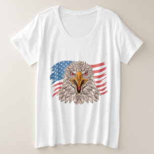 Drapeau américain avec T-shirt Aigle