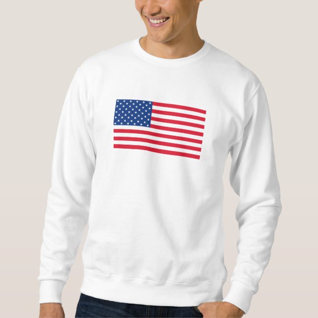 Drapeau américain cadeau Sweatshirt (Devant)