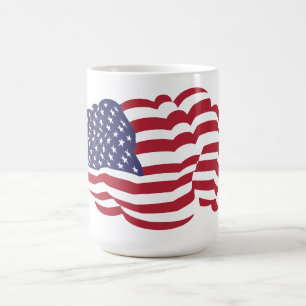 Drapeau américain Cloud Coffee Mug