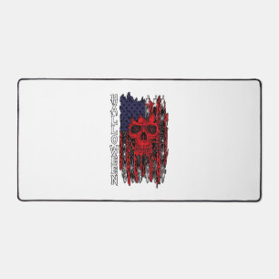 Drapeau américain crâne rouge Halloween Toiles d'a