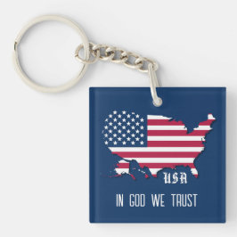 Drapeau américain customisé sur la carte, USA et d