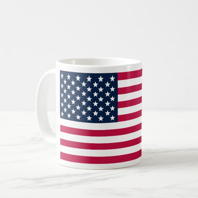 Drapeau américain de café Mug (Devant gauche)