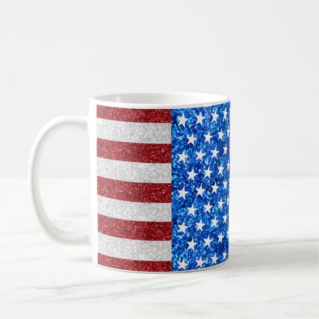 Drapeau américain de café Mug (Gauche)