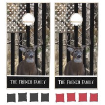 Drapeau américain de cerf personnalisé Ensemble de
