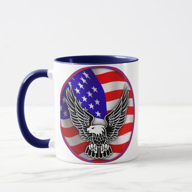 Drapeau américain Eagle Mug (Gauche)