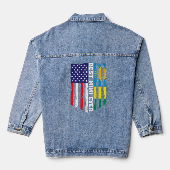 Drapeau américain et drapeau rwandais meilleur Mim (Verso)