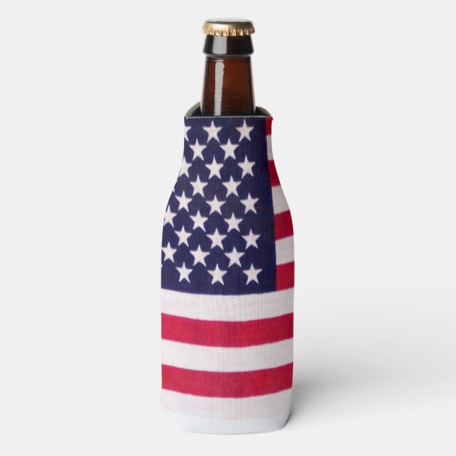 Drapeau américain glacière de bouteille (Bottle Devant)