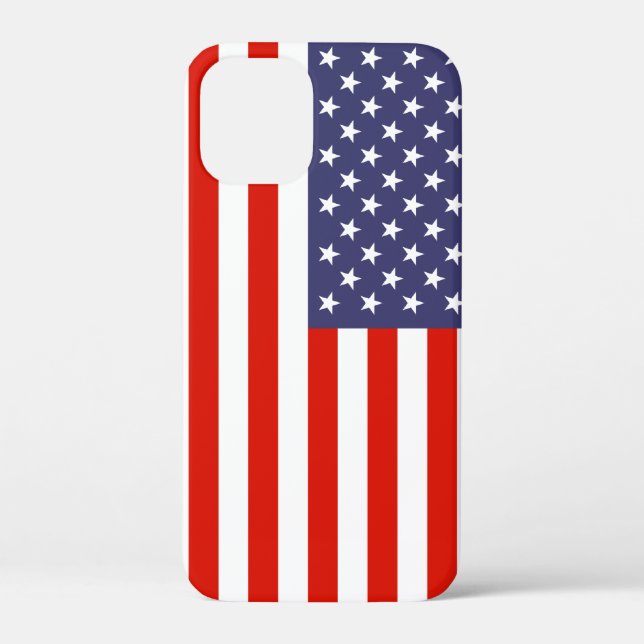 Drapeau américain iPhone 12 mini coque (Verso)