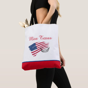 Drapeau américain mademoiselle America Argent Sac 