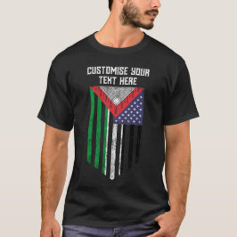 Drapeau américain palestinien - T-shirt Save Pales