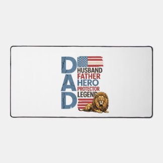 Drapeau américain Papa Lion T-shirt patriotique