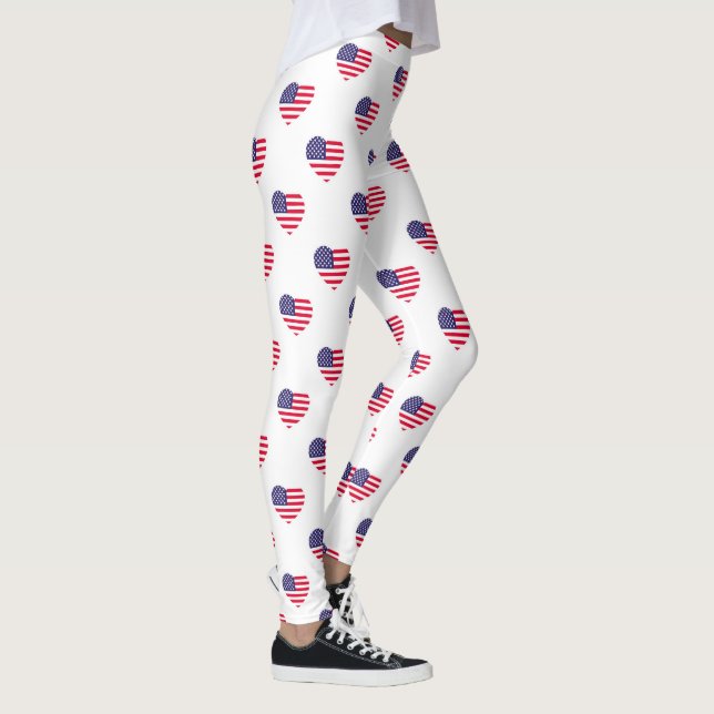 Drapeau américain patriotique Leggings (Droite)