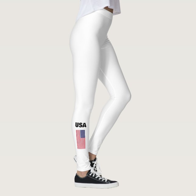 Drapeau américain patriotique Leggings (Droite)