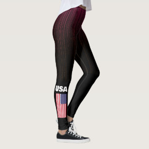 Drapeau américain patriotique Leggings