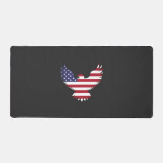 Drapeau américain patriotique silhouette d'aigle