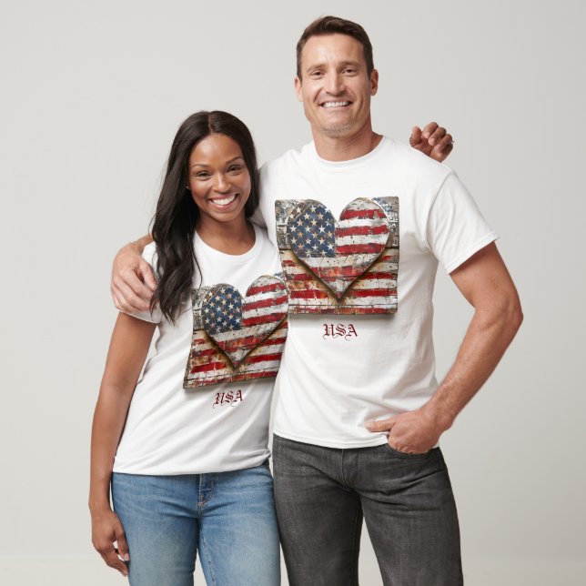 Drapeau américain patriotique T-Shirt (Unisexe)