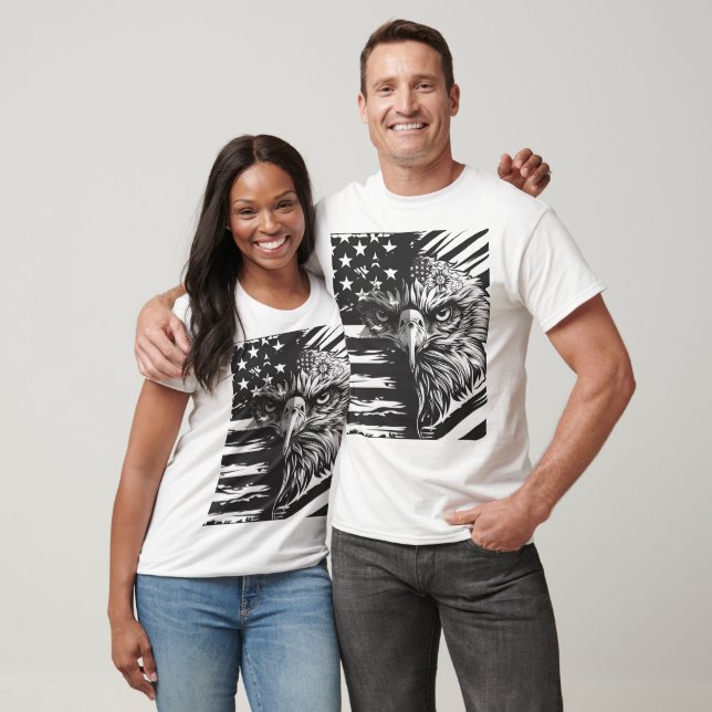 Drapeau américain patriotique T-Shirt (Unisexe)