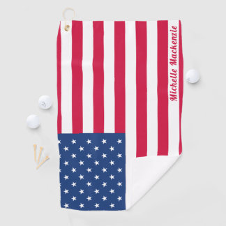 Drapeau américain | Serviette de golf personnalisé