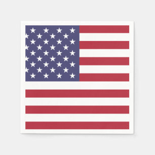 DRAPEAU AMÉRICAIN   SERVIETTE EN PAPIER