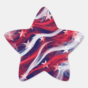 Drapeau américain Star Stickers (feuille de 20)