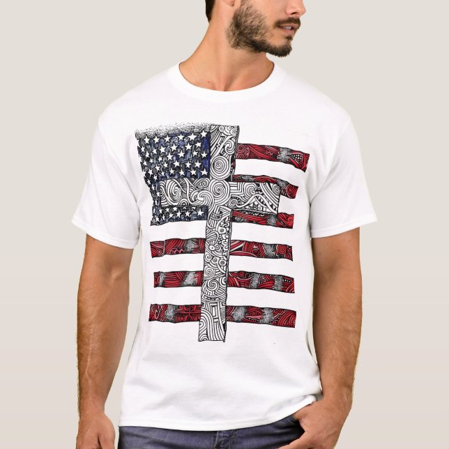 Drapeau américain T-Shirt (Devant)