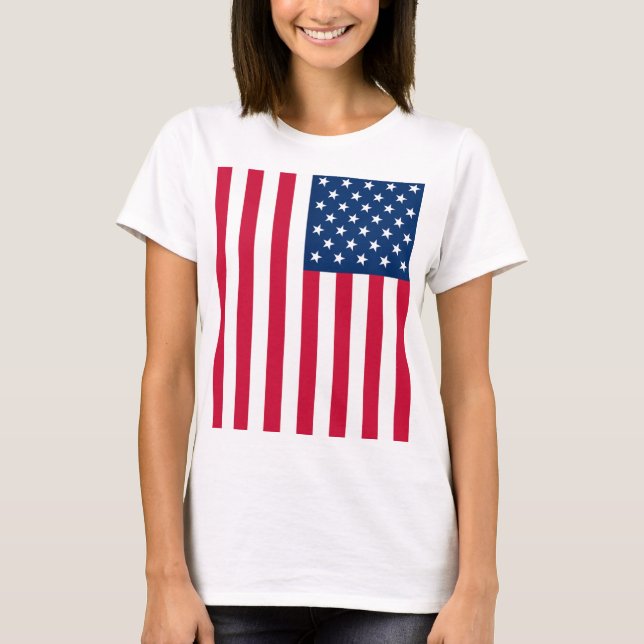 Drapeau américain T-shirt États-Unis d'Amérique (Devant)