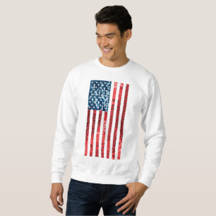 drapeau américain vertical sweatshirt