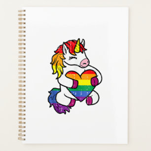 Drapeau Arc-en-ciel de Fierté Gay Licorne Cœur Lgb