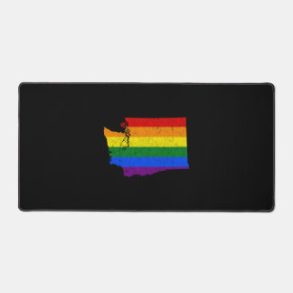 Drapeau arc-en-ciel LGBT de l'État de Washington