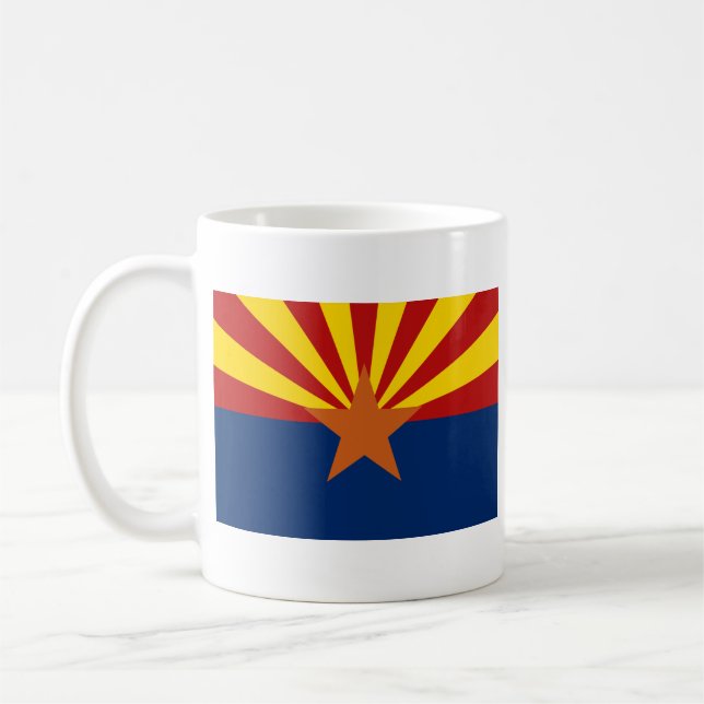 Drapeau Arizonan + Mug Carte (Gauche)