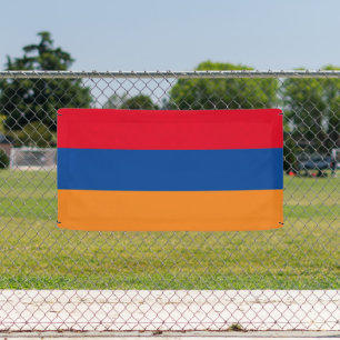 Drapeau arménien d'Arménie panneau de bannière per