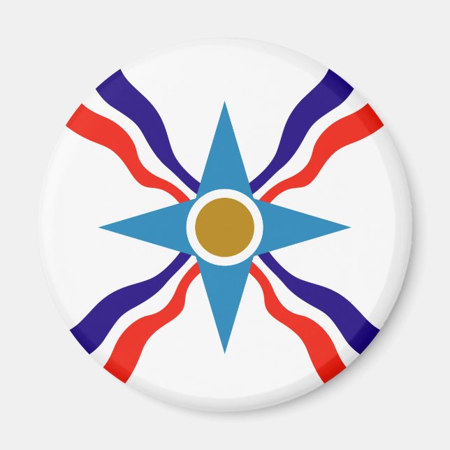 Drapeau assyrien - Ata d'Ator Refrigerator Magnet (Devant)