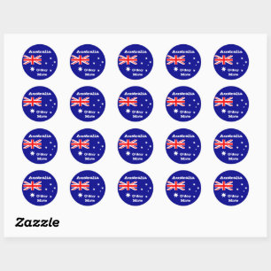Drapeau australien & autocollant de mode australie