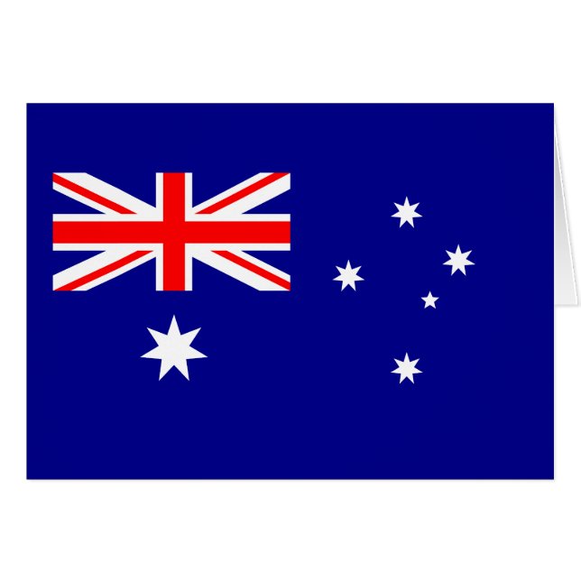 Drapeau australien patriotique (Devant horizontal)